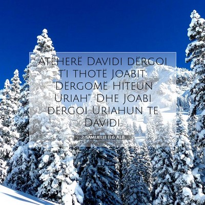 Picture 07 - 2 Samuelit 11:6 ALB - Atëherë Davidi dërgoi t’i thotë Joabit: - Bible Verse Picture