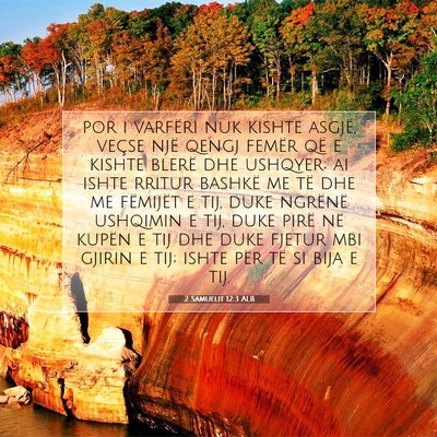Picture 07 - 2 Samuelit 12:3 ALB - por i varfëri nuk kishte asgjë, veçse një - Bible Verse Picture
