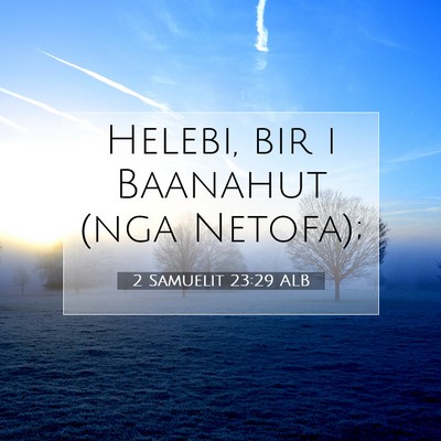 Picture 07 - 2 Samuelit 23:29 ALB - Helebi, bir i Baanahut (nga - Bible Verse Picture