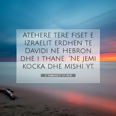 Picture 07 - 2 Samuelit 5:1 ALB - Atëherë tërë fiset e Izraelit erdhën te - Bible Verse Picture