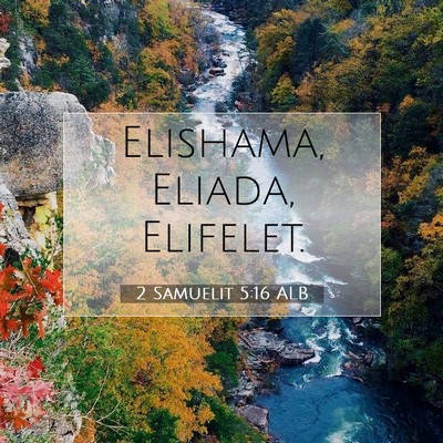 Picture 07 - 2 Samuelit 5:16 ALB - Elishama, Eliada, - Bible Verse Picture