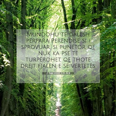 Picture 07 - 2 Timoteut 2:15 ALB - Mundohu të dalësh përpara Perëndisë si i - Bible Verse Picture