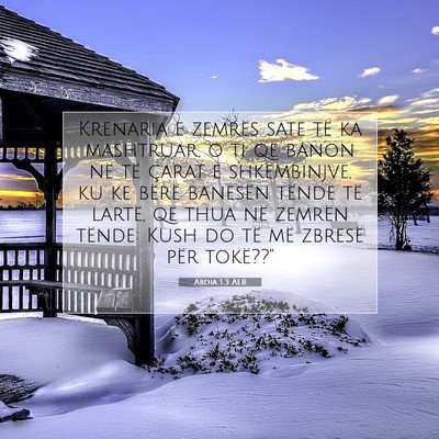 Picture 07 - Abdia 1:3 ALB - Krenaria e zemrës sate të ka mashtruar, o ti - Bible Verse Picture