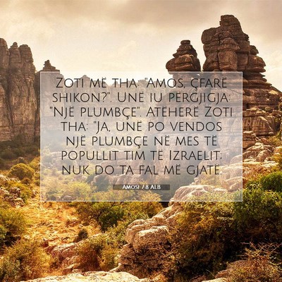 Picture 07 - Amosi 7:8 ALB - Zoti më tha: 