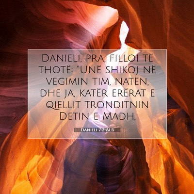 Picture 07 - Danieli 7:2 ALB - Danieli, pra, filloi të thotë: 