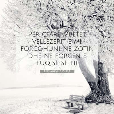 Picture 07 - Efesianëve 6:10 ALB - Për çfarë mbetet, vëllezërit e mi, forcohuni - Bible Verse Picture