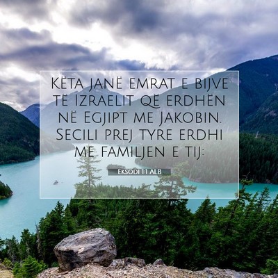 Picture 07 - Eksodi 1:1 ALB - Këta janë emrat e bijve të Izraelit që - Bible Verse Picture