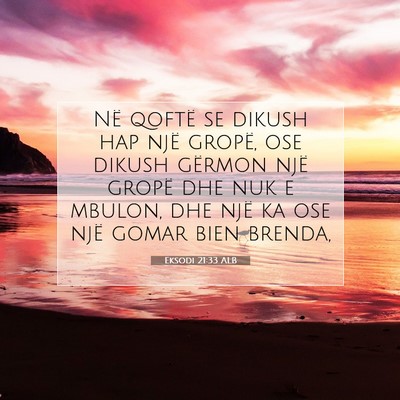 Picture 07 - Eksodi 21:33 ALB - Në qoftë se dikush hap një gropë, ose dikush - Bible Verse Picture