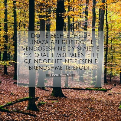Picture 07 - Eksodi 28:26 ALB - Do të bësh edhe dy unaza ari dhe do t’i - Bible Verse Picture