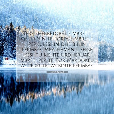 Picture 07 - Ester 3:2 ALB - Tërë shërbëtorët e mbretit që rrinin te - Bible Verse Picture