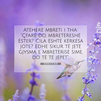 Picture 07 - Ester 5:3 ALB - Atëherë mbreti i tha: 