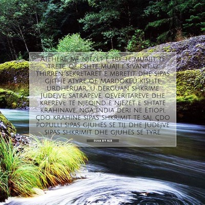 Picture 07 - Ester 8:9 ALB - Atëherë, më njëzet e tre të muajit të - Bible Verse Picture