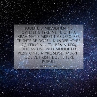 Picture 07 - Ester 9:2 ALB - Judejtë u mblodhën në qytetet e tyre, në të - Bible Verse Picture