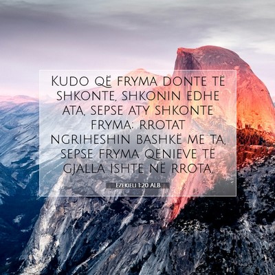 Picture 07 - Ezekieli 1:20 ALB - Kudo që fryma donte të shkonte, shkonin edhe - Bible Verse Picture