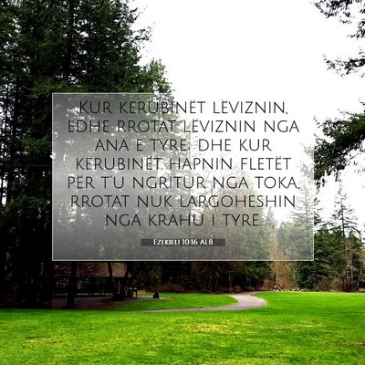 Picture 07 - Ezekieli 10:16 ALB - Kur kerubinët lëviznin, edhe rrotat lëviznin - Bible Verse Picture