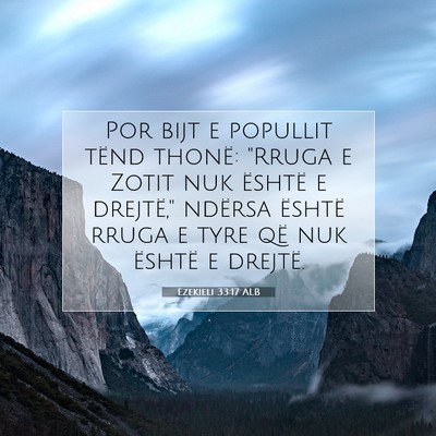 Picture 07 - Ezekieli 33:17 ALB - Por bijt e popullit tënd thonë: 
