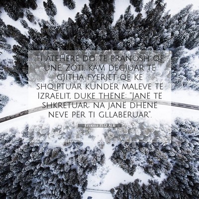 Picture 07 - Ezekieli 35:12 ALB - Ti atëherë do të pranosh që unë, Zoti, kam - Bible Verse Picture
