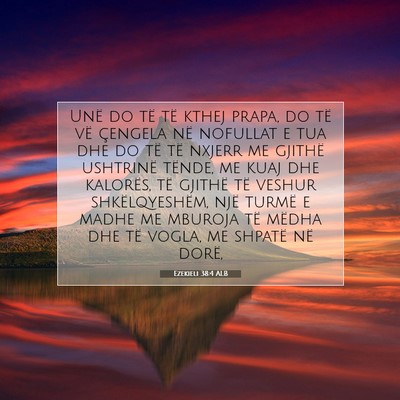 Picture 07 - Ezekieli 38:4 ALB - Unë do të të kthej prapa, do të vë çengela - Bible Verse Picture