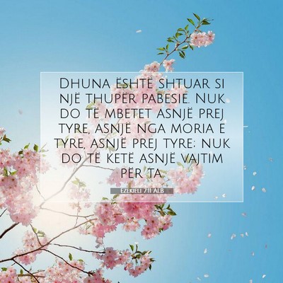 Picture 07 - Ezekieli 7:11 ALB - Dhuna është shtuar si një thupër pabesie. Nuk - Bible Verse Picture