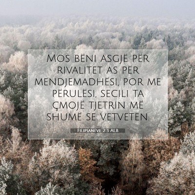 Picture 07 - Filipianëve 2:3 ALB - Mos bëni asgjë për rivalitet as për - Bible Verse Picture