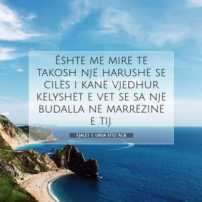 Picture 07 - Fjalët e urta 17:12 ALB - Éshtë më mirë të takosh një harushë se - Bible Verse Picture