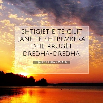 Picture 07 - Fjalët e urta 2:15 ALB - shtigjet e të cilit janë të shtrembëra dhe - Bible Verse Picture