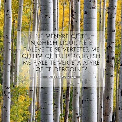 Picture 07 - Fjalët e urta 22:21 ALB - në mënyrë që të njohësh sigurinë e - Bible Verse Picture