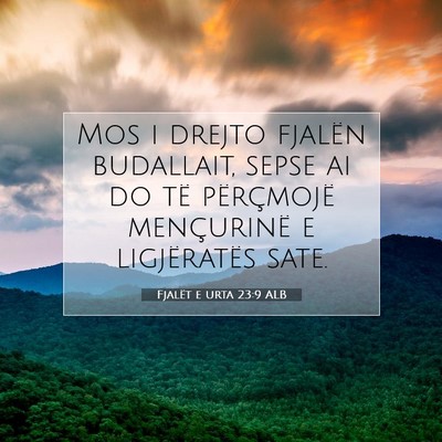 Picture 07 - Fjalët e urta 23:9 ALB - Mos i drejto fjalën budallait, sepse ai do të - Bible Verse Picture