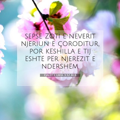 Picture 07 - Fjalët e urta 3:32 ALB - sepse Zoti e neverit njeriun e çoroditur, por - Bible Verse Picture