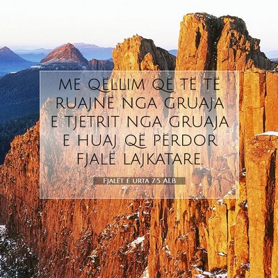 Picture 07 - Fjalët e urta 7:5 ALB - me qëllim që të të ruajnë nga gruaja e - Bible Verse Picture
