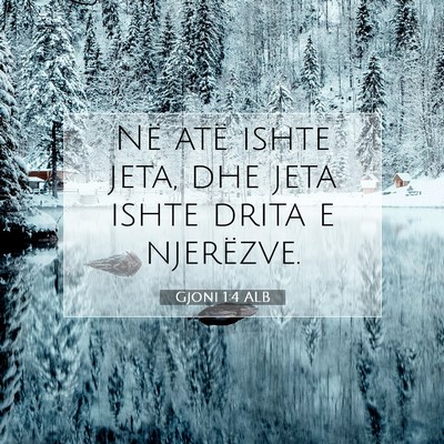 Picture 07 - Gjoni 1:4 ALB - Në atë ishte jeta, dhe jeta ishte drita e - Bible Verse Picture