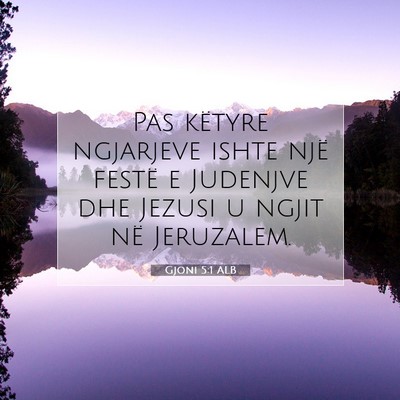 Picture 07 - Gjoni 5:1 ALB - Pas këtyre ngjarjeve ishte një festë e - Bible Verse Picture