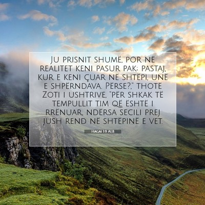 Picture 07 - Hagai 1:9 ALB - Ju prisnit shumë, por në realitet keni pasur - Bible Verse Picture