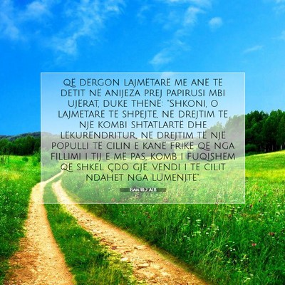 Picture 07 - Isaia 18:2 ALB - që dërgon lajmëtarë me anë të detit në - Bible Verse Picture