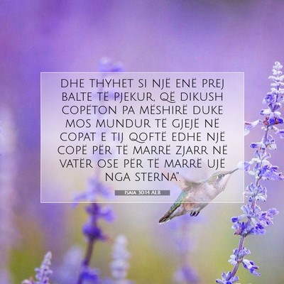 Picture 07 - Isaia 30:14 ALB - dhe thyhet si një enë prej balte të pjekur, - Bible Verse Picture