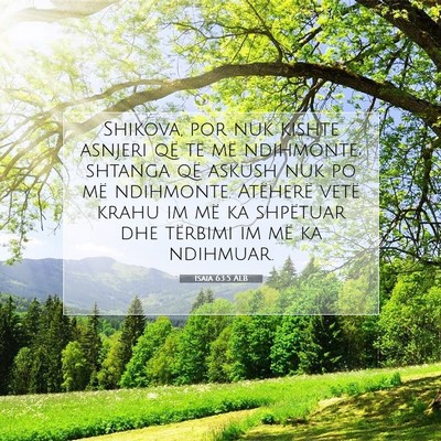 Picture 07 - Isaia 63:5 ALB - Shikova, por nuk kishte asnjeri që të më - Bible Verse Picture