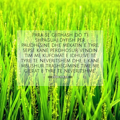 Picture 07 - Jeremia 16:18 ALB - Para së gjithash do t’i shpaguaj dyfish për - Bible Verse Picture