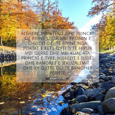 Picture 07 - Jeremia 17:25 ALB - atëherë mbretërit dhe princat që rrinë ulur - Bible Verse Picture