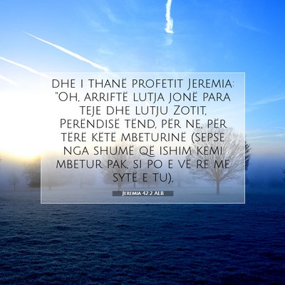 Picture 07 - Jeremia 42:2 ALB - dhe i thanë profetit Jeremia: 