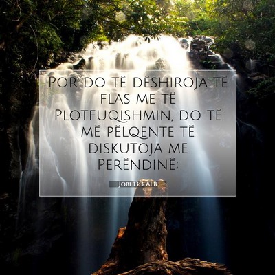 Picture 07 - Jobi 13:3 ALB - Por do të dëshiroja të flas me të - Bible Verse Picture