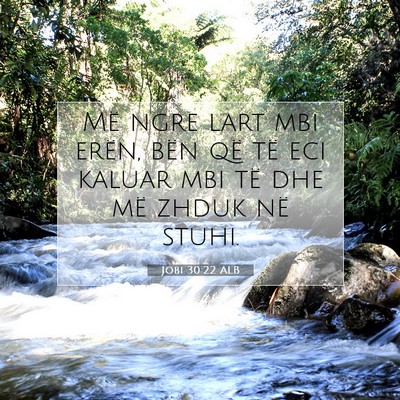 Picture 07 - Jobi 30:22 ALB - Më ngre lart mbi erën, bën që të eci kaluar - Bible Verse Picture