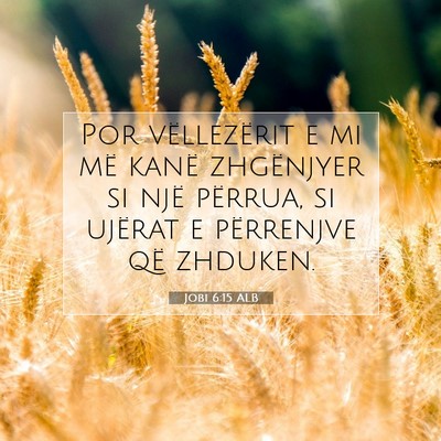 Picture 07 - Jobi 6:15 ALB - Por vëllezërit e mi më kanë zhgënjyer si - Bible Verse Picture