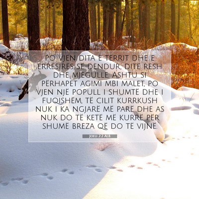 Picture 07 - Joeli 2:2 ALB - po vjen dita e territ dhe e errësirës së - Bible Verse Picture