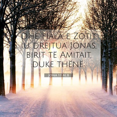 Picture 07 - Jona 1:1 ALB - Dhe fjala e Zotit iu drejtua Jonas, birit të - Bible Verse Picture