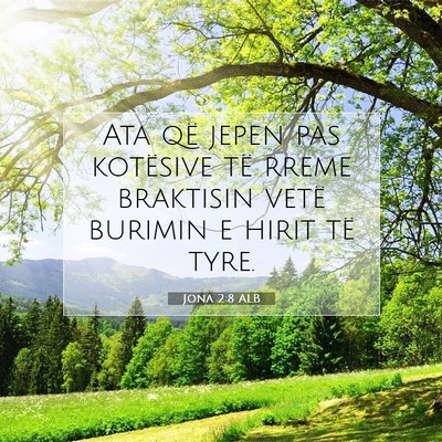 Picture 07 - Jona 2:8 ALB - Ata që jepen pas kotësive të rreme braktisin - Bible Verse Picture