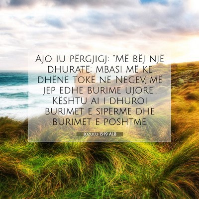 Picture 07 - Jozueu 15:19 ALB - Ajo iu përgjigj: 