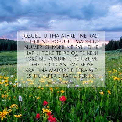 Picture 07 - Jozueu 17:15 ALB - Jozueu u tha atyre: 