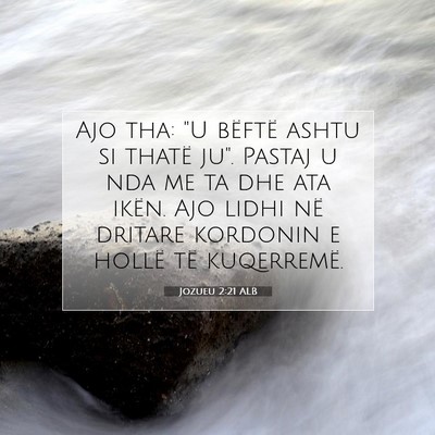 Picture 07 - Jozueu 2:21 ALB - Ajo tha: 
