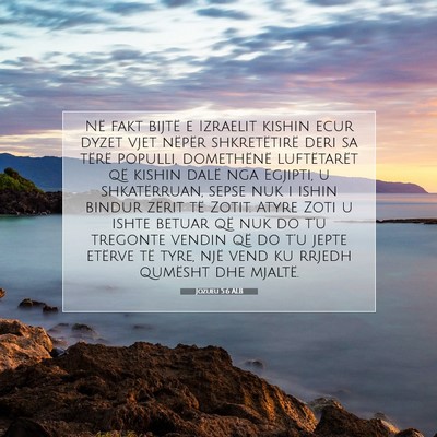 Picture 07 - Jozueu 5:6 ALB - Në fakt bijtë e Izraelit kishin ecur dyzet vjet - Bible Verse Picture