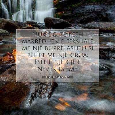 Picture 07 - Levitiku 18:22 ALB - Nuk do të kesh marrëdhënie seksuale me një - Bible Verse Picture